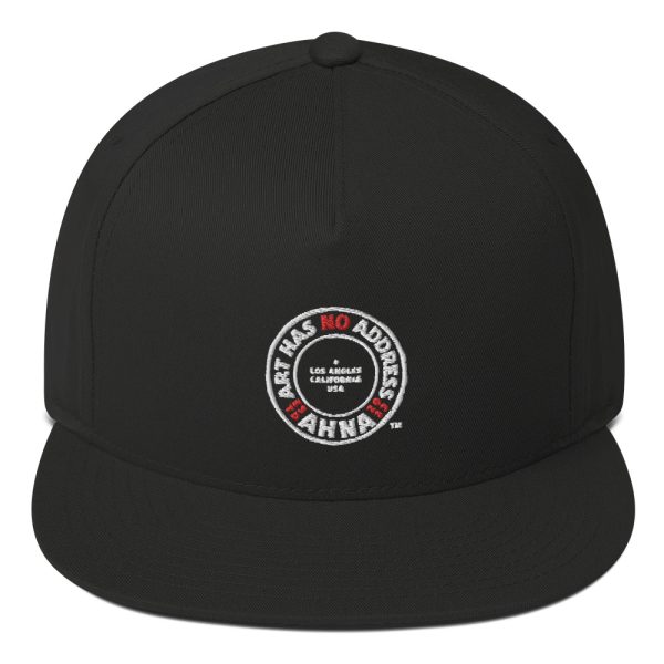 AHNA Round Stamp Flat Bill Cap